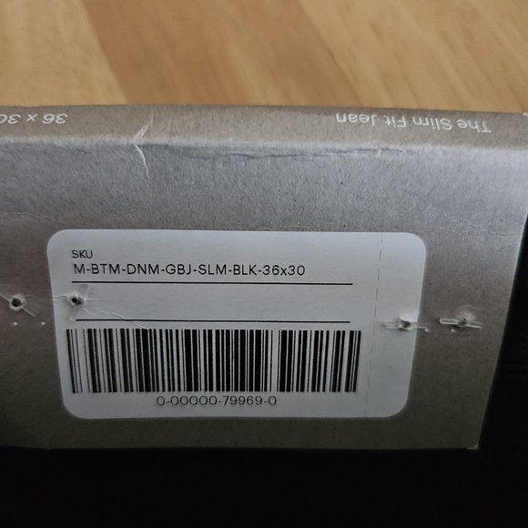 Everlane Men's 36 X 30 The Organic Cotton Slim Fit Jean - Coal Black - NWT - Picture 8 of 10